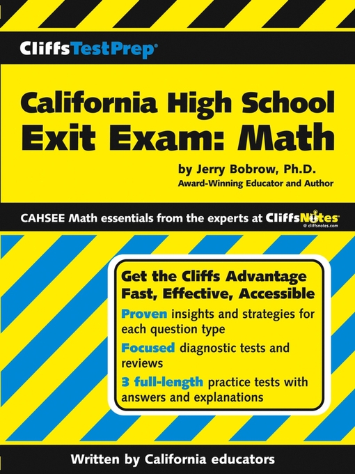 Title details for CliffsTestPrep California High School Exit Exam by Jerry Bobrow, Ph.D. - Available